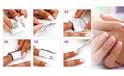 Mylee Removedor de Esmalte de Gel Profesional Almohadillas de Acetona Previamente Empapadas y Envolturas de Aluminio para Manicura y Pedicura, Limpiador de Decoración de Uñas - (100 toallitas)