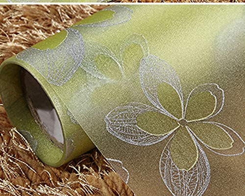 N / A Flor Amarilla Esmerilado privacidad Sala de Estar decoración manchada esmerilada película de Vidrio Esmerilado en Relieve buganvillas decoración del hogar película A8 30x200cm