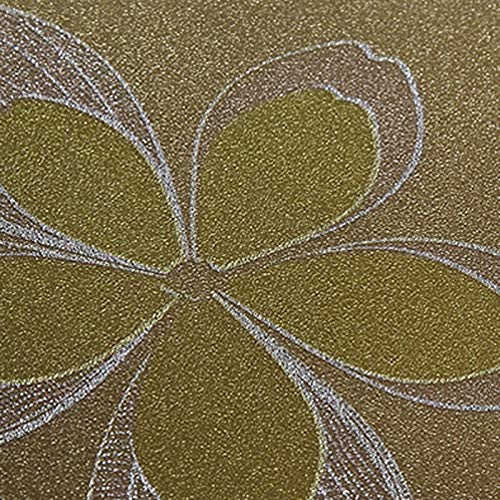 N / A Flor Amarilla Esmerilado privacidad Sala de Estar decoración manchada esmerilada película de Vidrio Esmerilado en Relieve buganvillas decoración del hogar película A8 30x200cm