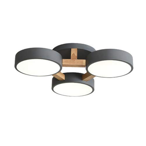 N / A gastronomía lámpara de luz LED, AC90-260V Regulable con Control Remoto Colgante, de Estar Cocina,Gris