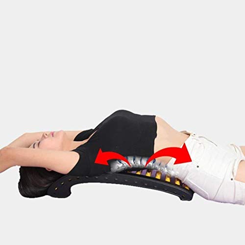N Pilates Spine Pilates Spine Masaje de Yoga de Cama apoya la Columna Lumbar de la vértebra Cervical de tracción arqueada, estrías Corrección Lumbar Lumbar masajeador