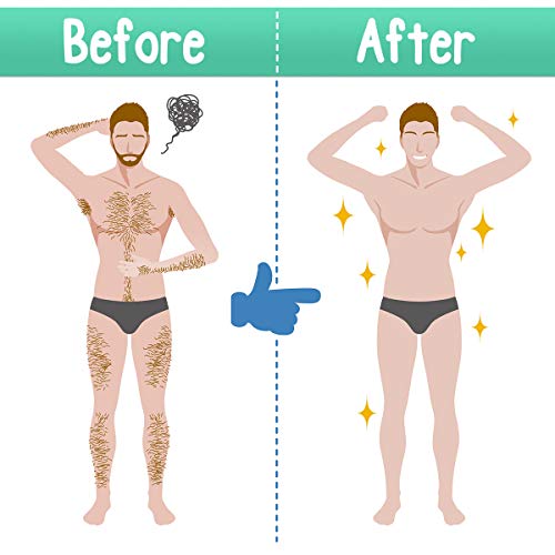 Nacare Granos de Cera Duros, sin Tiras, Cera de Uso Múltiple, sin Dolor, Depilación Suave para Hombres y Mujeres con Aceite de Coco 300G