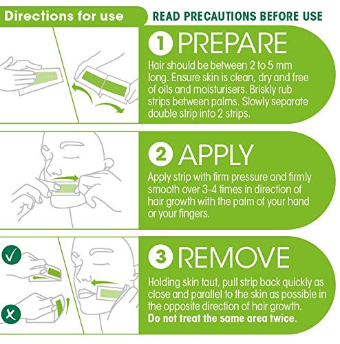 Nad's Facial Wax Strips 20's