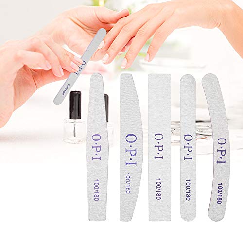 Nail Art Buffer Files profesional, 5 piezas de Herramienta de Punta de Manicura de Doble Lado para el Pulido de uñas, Lijado, Removedor de piel Muerta, Pulido