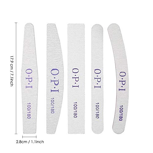 Nail Art Buffer Files profesional, 5 piezas de Herramienta de Punta de Manicura de Doble Lado para el Pulido de uñas, Lijado, Removedor de piel Muerta, Pulido