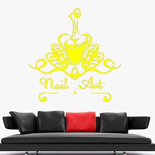 Nail Art Vinyl Wall Decal Woman Bedroom Polish Manicure Wall Stickers Beauty Salon Modern Home Decoration Fashion Decals color-1 30x30cm