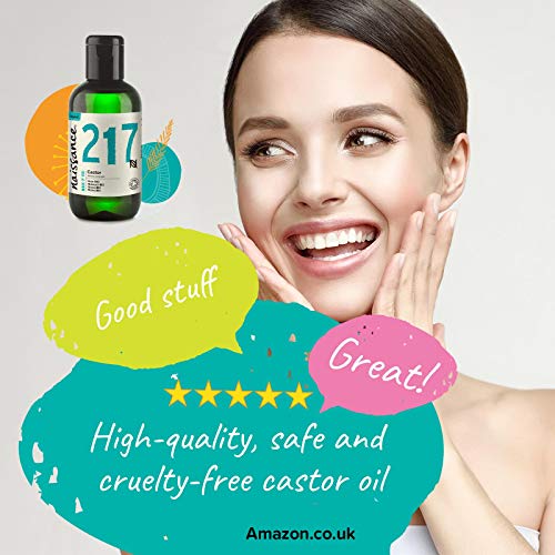 Naissance Aceite de Ricino BIO 100ml - Puro, natural, certificado ecológico, prensado en frío, vegano, sin hexano, no OGM - Hidrata y nutre el cabello, las cejas y las pestañas