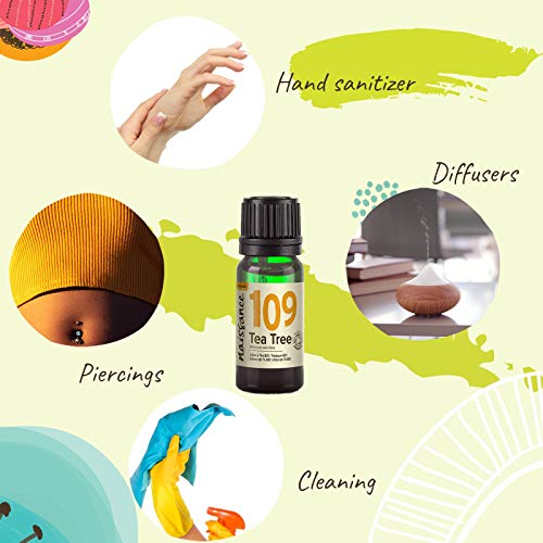 Naissance Aceite Esencial de Árbol de Té BIO n. º 109 – 100ml - 100% Puro, vegano, certificado ecológico y no OGM