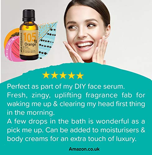 Naissance Aceite Esencial de Naranja Dulce 30ml - 100% puro, vegano y no OGM