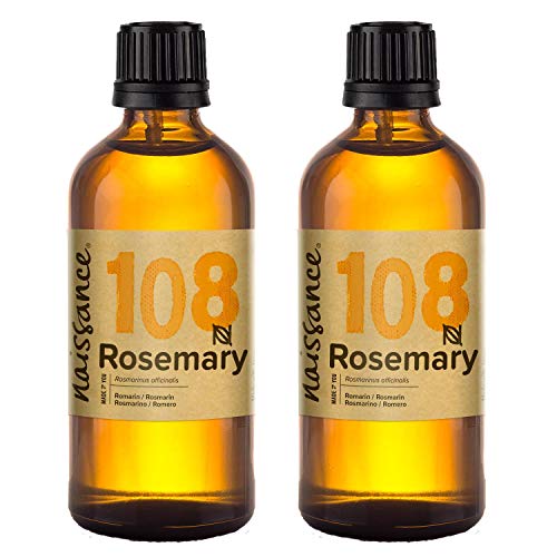 Naissance Aceite Esencial de Romero n. º 108 – 200ml (2x100ml) - 100% Puro, vegano y no OGM