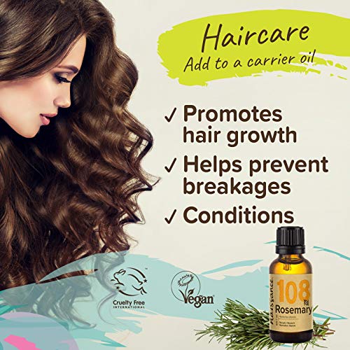 Naissance Aceite Esencial de Romero n. º 108 – 30ml - 100% Puro, vegano y no OGM