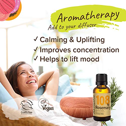 Naissance Aceite Esencial de Romero n. º 108 – 30ml - 100% Puro, vegano y no OGM