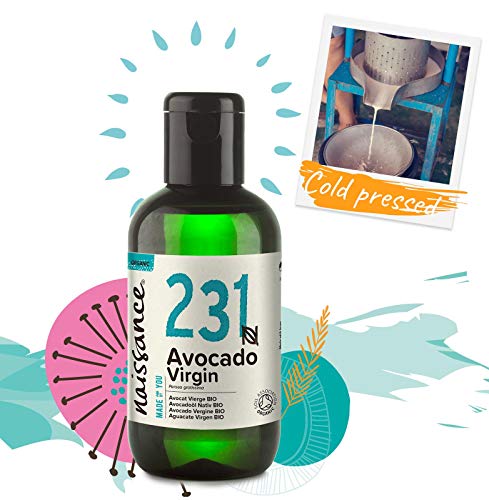 Naissance Aceite Vegetal de Aguacate BIO n. º 231 – 100ml - 100% puro, virgen, prensado en frío, certificado ecológico, vegano y no OGM