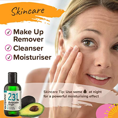 Naissance Aceite Vegetal de Aguacate BIO n. º 231 – 100ml - 100% puro, virgen, prensado en frío, certificado ecológico, vegano y no OGM