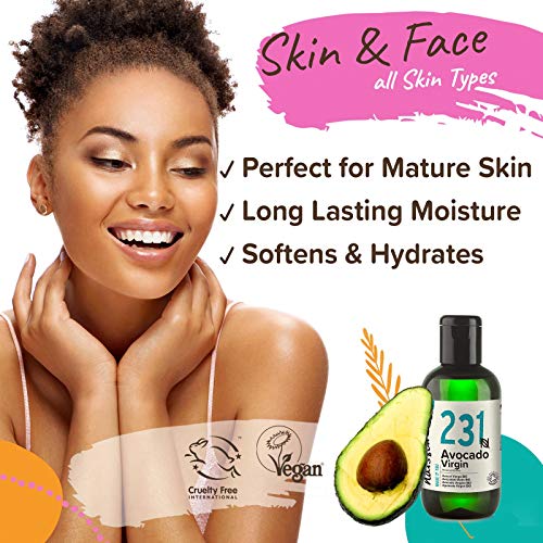 Naissance Aceite Vegetal de Aguacate BIO n. º 231 – 100ml - 100% puro, virgen, prensado en frío, certificado ecológico, vegano y no OGM