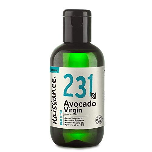Naissance Aceite Vegetal de Aguacate BIO n. º 231 – 100ml - 100% puro, virgen, prensado en frío, certificado ecológico, vegano y no OGM