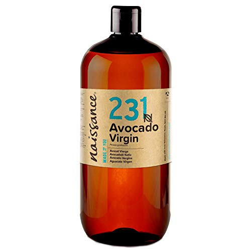 Naissance Aceite Vegetal de Aguacate n. º 231 – 1 Litro - 100% puro, virgen, prensado en frío, vegano y no OGM