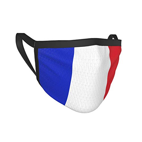 naizi Recubrimiento facial-3 capas-Mascarilla facial de algodón-Tercera capa (media) de interfaz electrostática no tejida-Lavable y reutilizable-Transpirable y cómoda