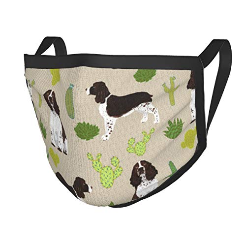 naizi Recubrimiento facial-3 capas-Mascarilla facial de algodón-Tercera capa (media) de interfaz electrostática no tejida-Lavable y reutilizable-Transpirable y cómoda