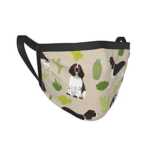 naizi Recubrimiento facial-3 capas-Mascarilla facial de algodón-Tercera capa (media) de interfaz electrostática no tejida-Lavable y reutilizable-Transpirable y cómoda