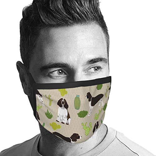 naizi Recubrimiento facial-3 capas-Mascarilla facial de algodón-Tercera capa (media) de interfaz electrostática no tejida-Lavable y reutilizable-Transpirable y cómoda