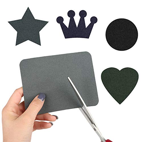 Naler 30 Parches Termoadhesivos Parches Tela Adhesivos para Ropa Planchar y Coser (6 Colores)