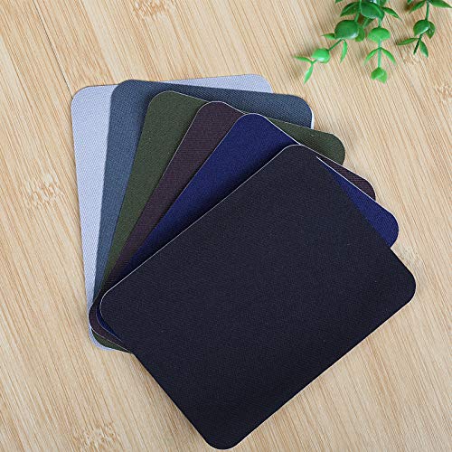 Naler 30 Parches Termoadhesivos Parches Tela Adhesivos para Ropa Planchar y Coser (6 Colores)