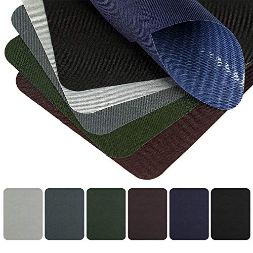 Naler 30 Parches Termoadhesivos Parches Tela Adhesivos para Ropa Planchar y Coser (6 Colores)