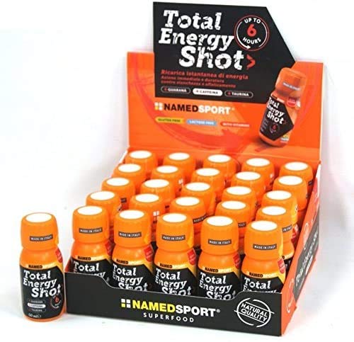 Named Sport Total Energy Shot – A base de cafeína – Caja de 25 cuadernos