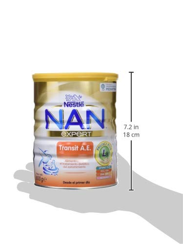 Nan Transit A.E; alimento en Polvo para Lactantes con Estreñimiento - Fórmula para Bebé - Desde el Primer Día - 800 gr