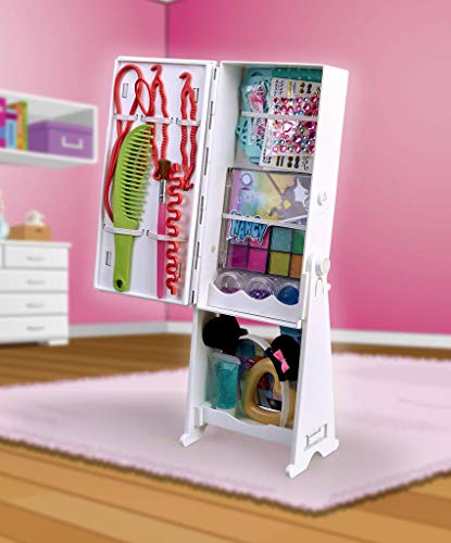 Nancy - Espejo 1001 Peinados, Muñeca con Armario, Espejo y Accesorios de Peluquería, para Niños y Niñas a Partir de 3 Años, Multicolor, (Famosa 700015131)