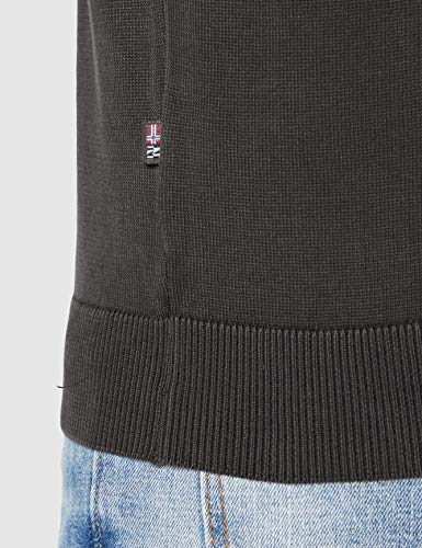 Napapijri DROZ Jersey, Gris (Dark Grey Solid 198), L para Hombre