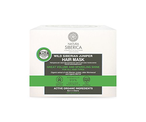 Natura Siberica Mascarilla Capilar de Enebro Silvestre Siberiano Gran Volumen y Brillo - 120 ml