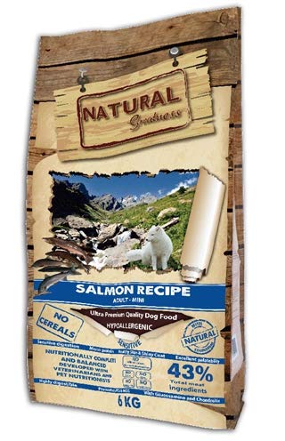 Natural Greatness Salmon Recipe Mini Alimento Seco Completo para Perros - 6000 gr