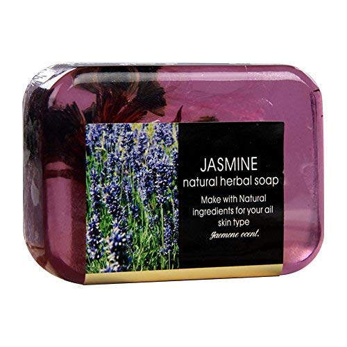 Natural Jabón – 1PCS Jabón de hierbas con Romero, lavanda, Árbol de Té y Rose, hecha, Handgemachte bio Jabón con bio mandelöl y Bio Manteca, Cuidado Facial Y corporal Cuidado (colores aleatorios)