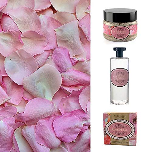 Naturally European Luxury Rose Petal Organic Body Wash - 500ml | No SLS and Parabens | Cleansing and Moisturising Lotion Shower & Bath Gel | For Men and Women