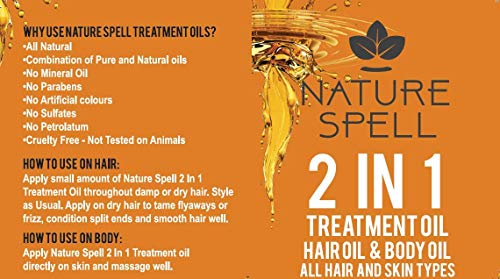 Nature Spell - Aceite de romero para el cabello y el cuerpo, 150 ml