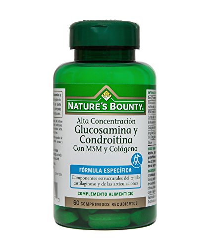 Nature's Bounty Glucosamina y Condroitina con Msm y Colágeno - 60 Comprimidos