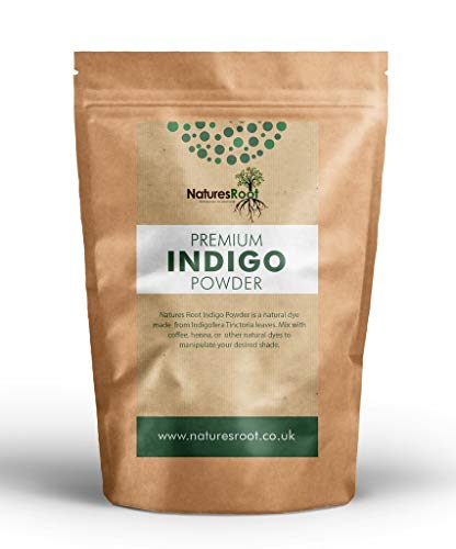 Natures Root Premium Indigo Powder (Indigofera Tinctoria) - Tinte natural para el cabello