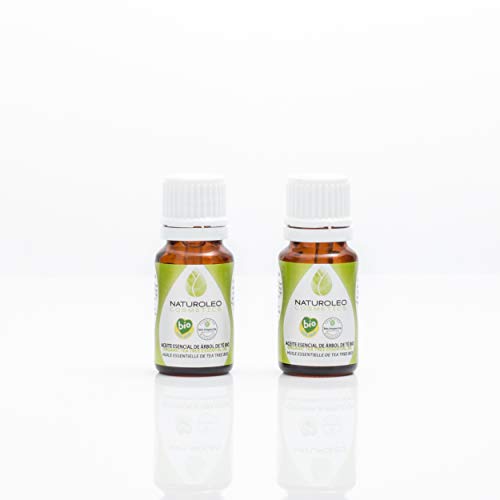 Naturoleo Cosmetics - Árbol de Té BIO - Aceite Esencial 100% Puro Ecológico Certificado - 10 ml + 10 ml