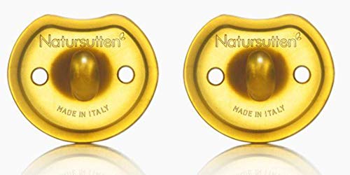 Natursutten Mariposa - Chupete ecológico de goma natural con tetina redonda, de 6 a 12 meses