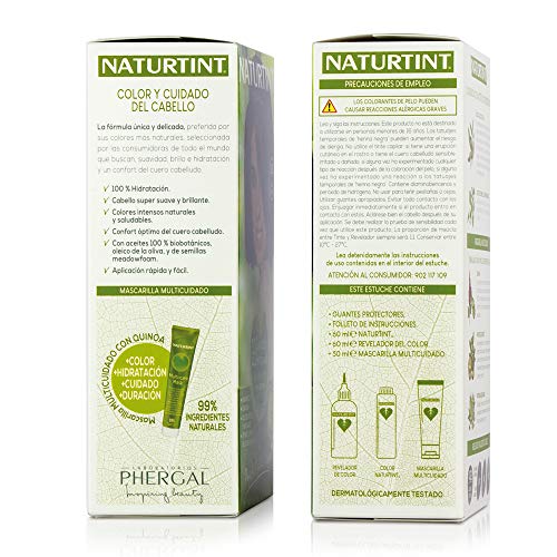 Naturtint PT0415ES0022 Tinte sin Amoniaco Ingredientes Vegetales, Tono 6.7 Chocolate Claro, 170 ml