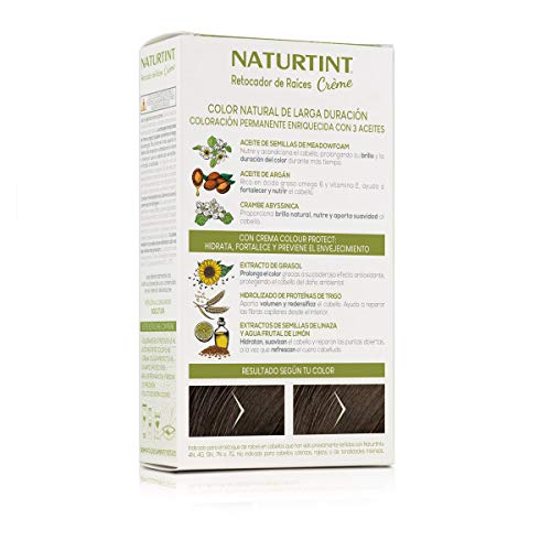 Naturtint Retocador de Raíces sin Amoníaco, 100% Cobertura, Castaño Claro