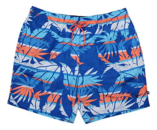 Nautica Blue Sail Collection - Bañador para hombre con estampado floral tropical -  Azul -  X-Large