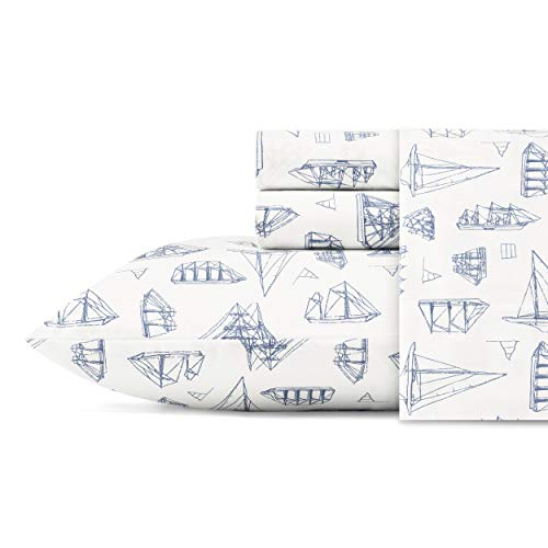 Nautica Whitewood Sail Sheet Set, Twin XL, Blue