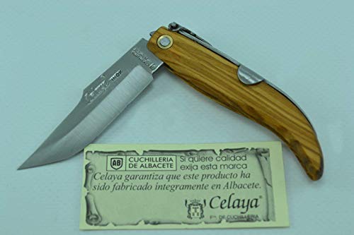 Navaja Celaya Clásica Albaceteña Madera Olivo 7 cm