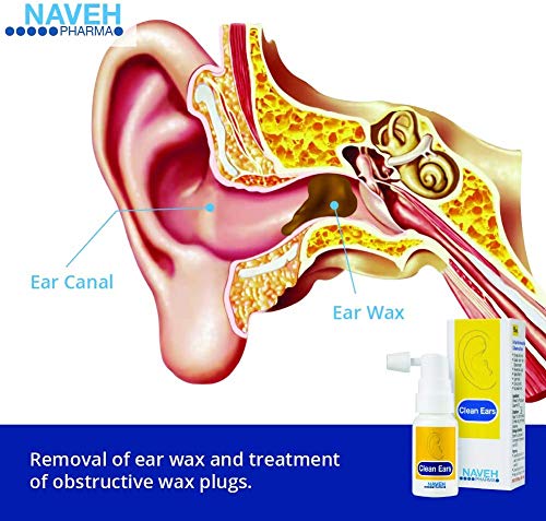 Naveh CleanEars 15 ml oído cera eliminación Spray