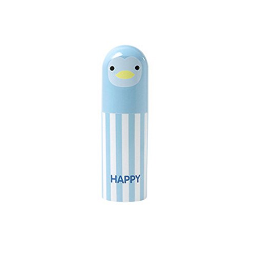 Ndier - Soporte para cepillos de dientes y pasta de dientes con diseño de pingüino para viaje y diario, color azul