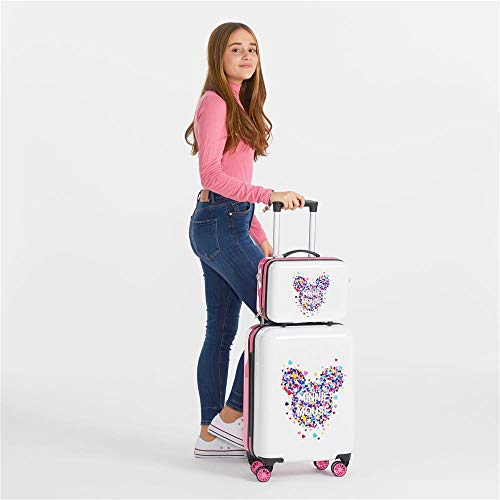 Neceser ABS Minnie Magic corazones adaptable a trolley