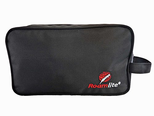 Neceser, artículos de tocador. Bolsa para artículos de baño. Bolsas de gimnasio, para viaje. Roamlite RL27, negro (negro) - RL27